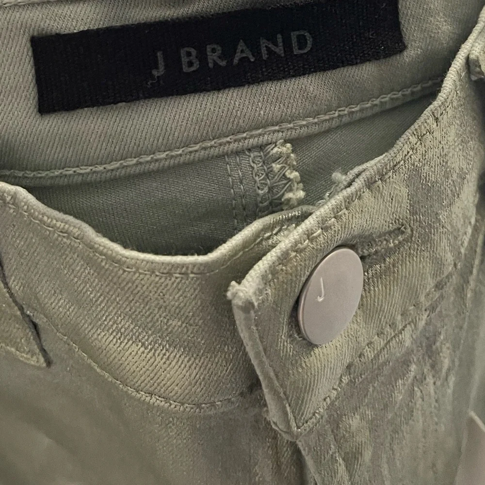 J Brand Maria Metallic Hi-Rise Skinny Jeans - Size 26 - Picture 4 of 6